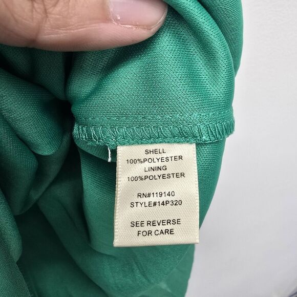 Strapless Tube Top Size Medium Green With Mesh Like Overlay (A34) - Picture 4 of 7